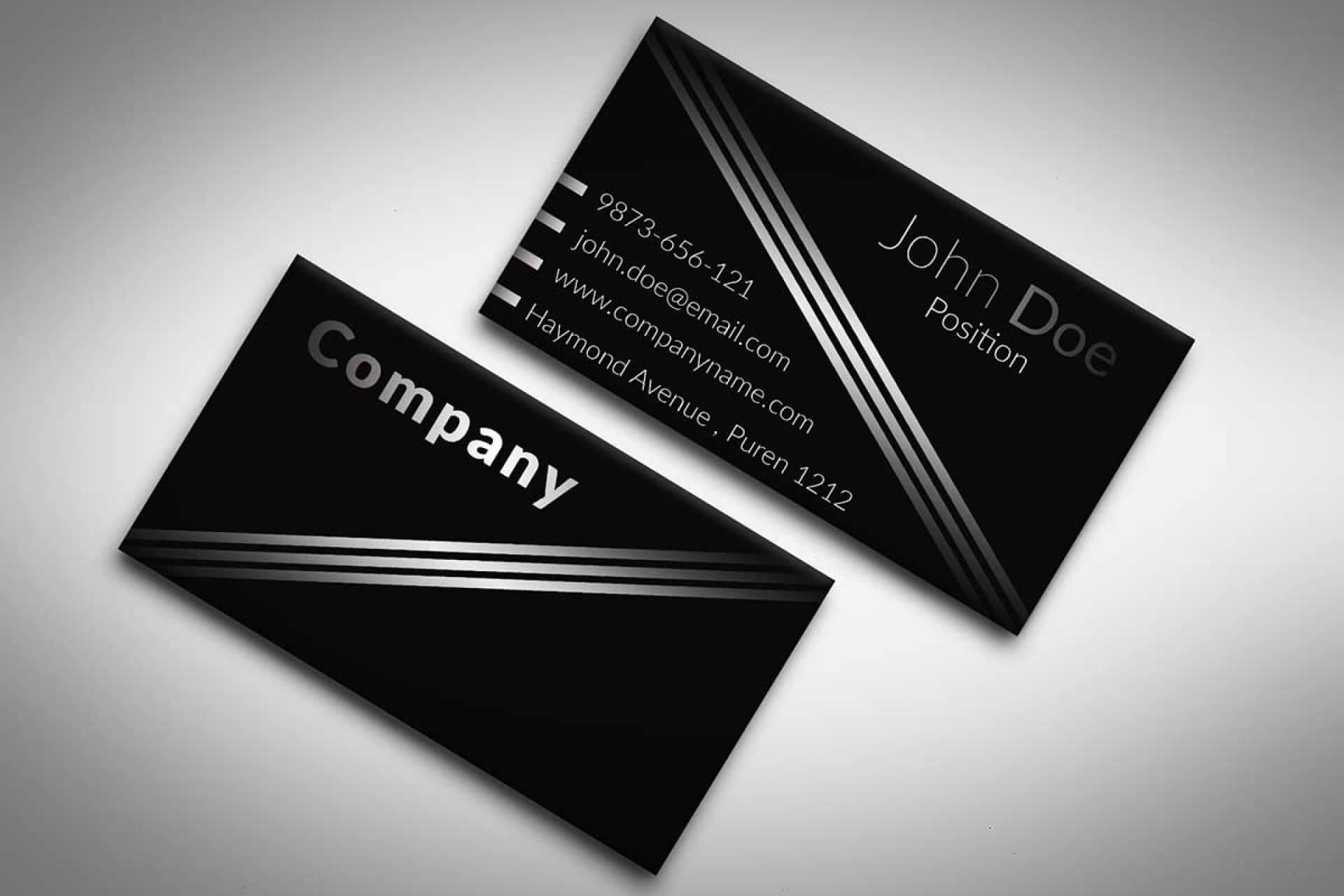 001 Template Ideas Business Cards Free Templates Impressive With Black And White Business Cards Templates Free