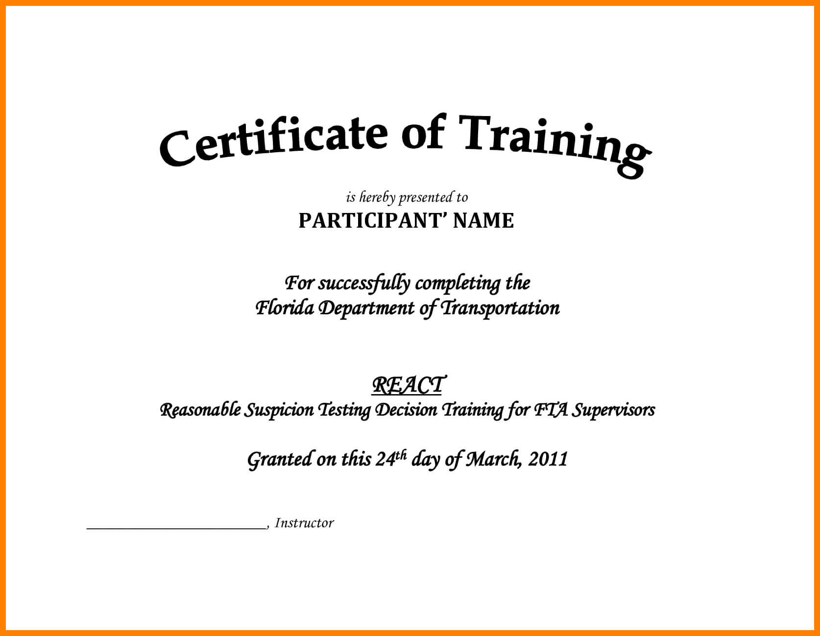 002 Free Printable Training Certificates Templates Pdf Sales Within Training Certificate Template Word Format