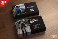 002 Photographer Business Card Template Psd Free Beautiful in Photography Business Card Template Photoshop