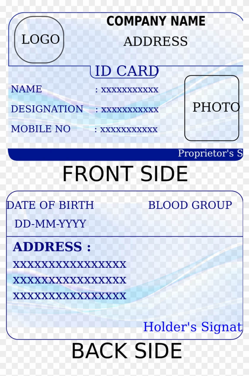 002 Template Ideas Free Printable Id Cards Templates Card Inside Id Card Template For Kids