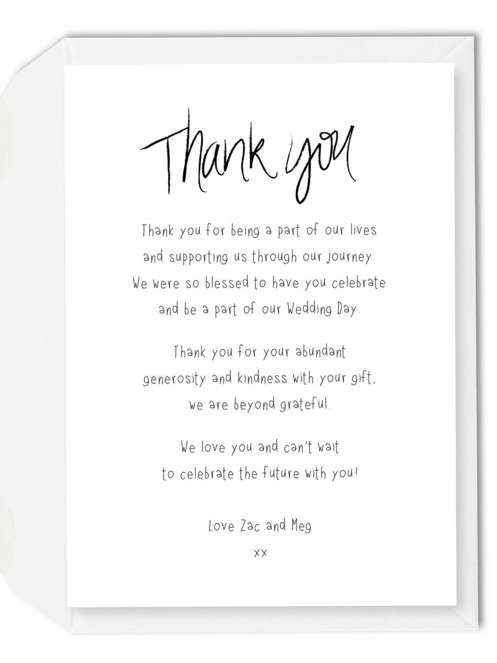 002 Wedding Thank You Card Wording Ideas Template Note Regarding Template For Wedding Thank You Cards