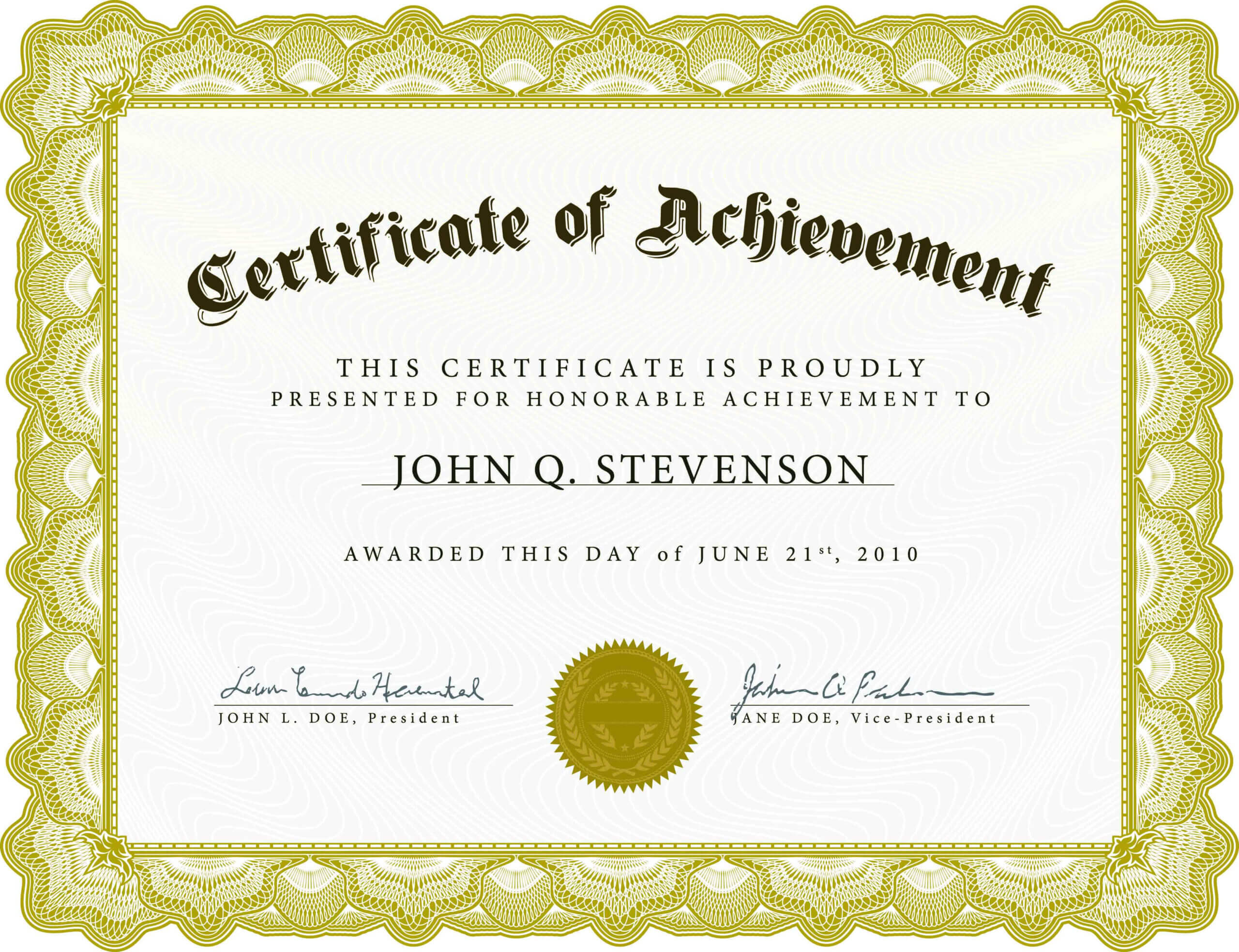 002 Word Certificate Of Achievement Template Outstanding Throughout Word Certificate Of Achievement Template