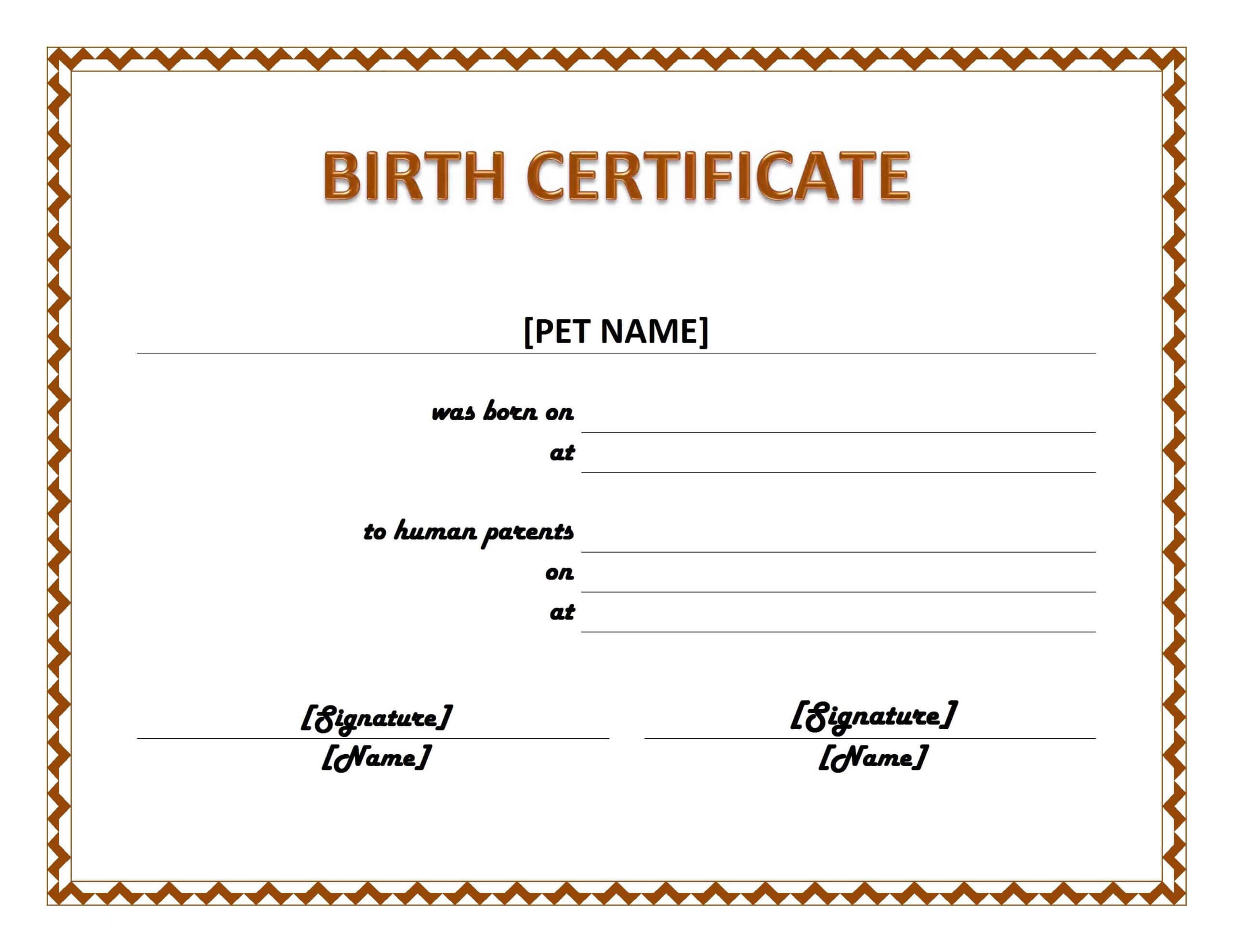003 Official Birth Certificate Template Charming Designs Pertaining To Official Birth Certificate Template