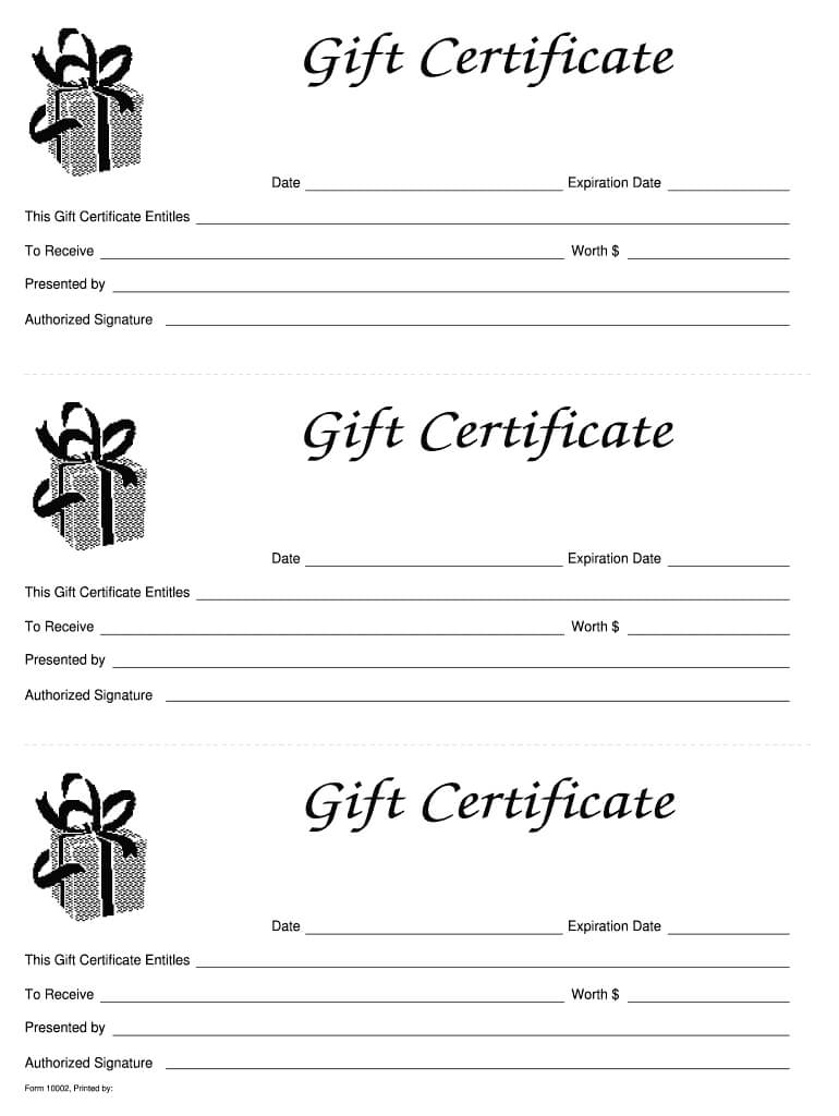 003 Template Ideas Blank Gift Certificate Astounding For Black And White Gift Certificate Template Free