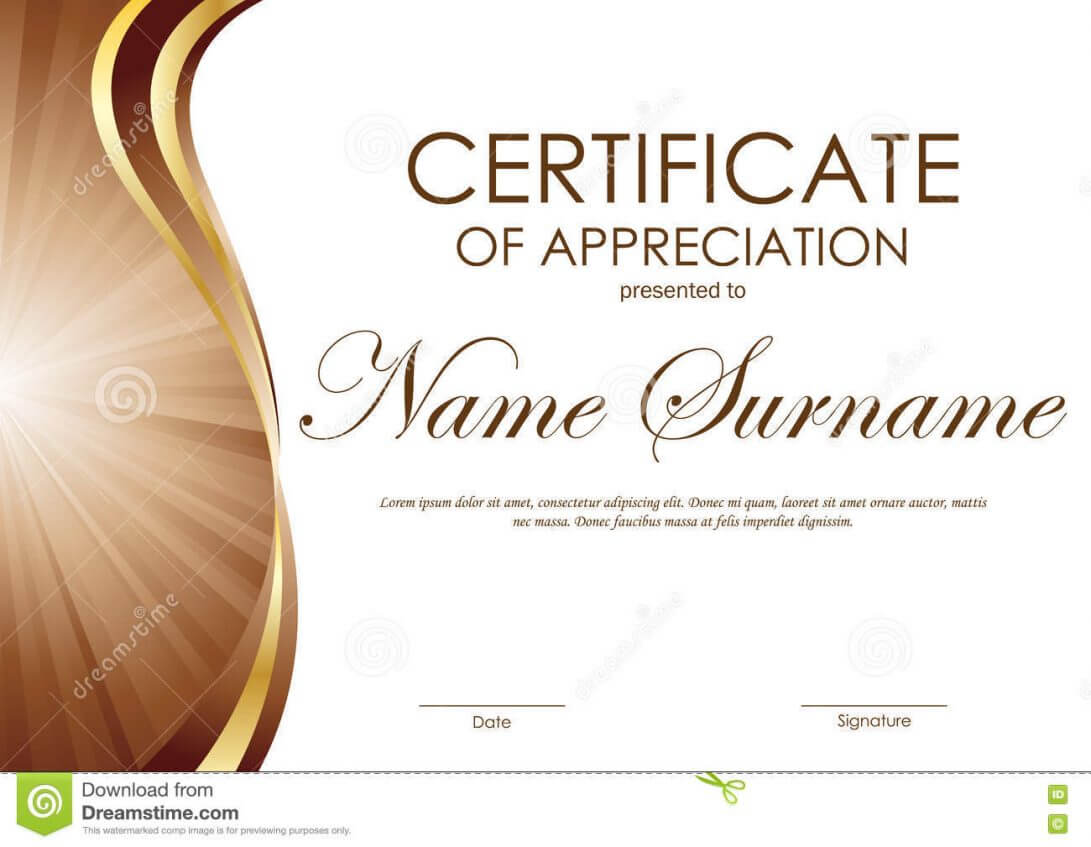 004 Certificate Of Appreciation Templates Free Download In Powerpoint Certificate Templates Free Download