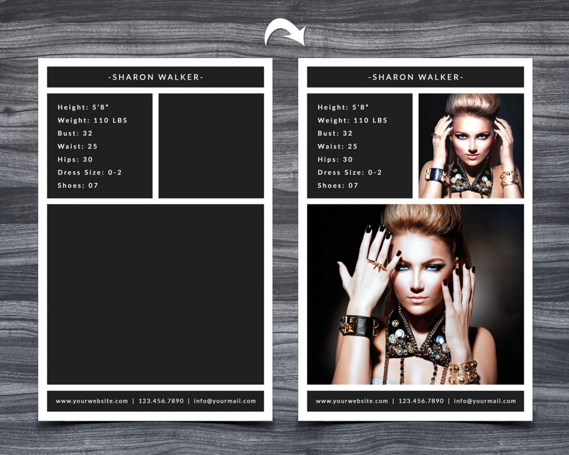 005 Model Comp Card Template Ideas Outstanding Psd Online Throughout Comp Card Template Download
