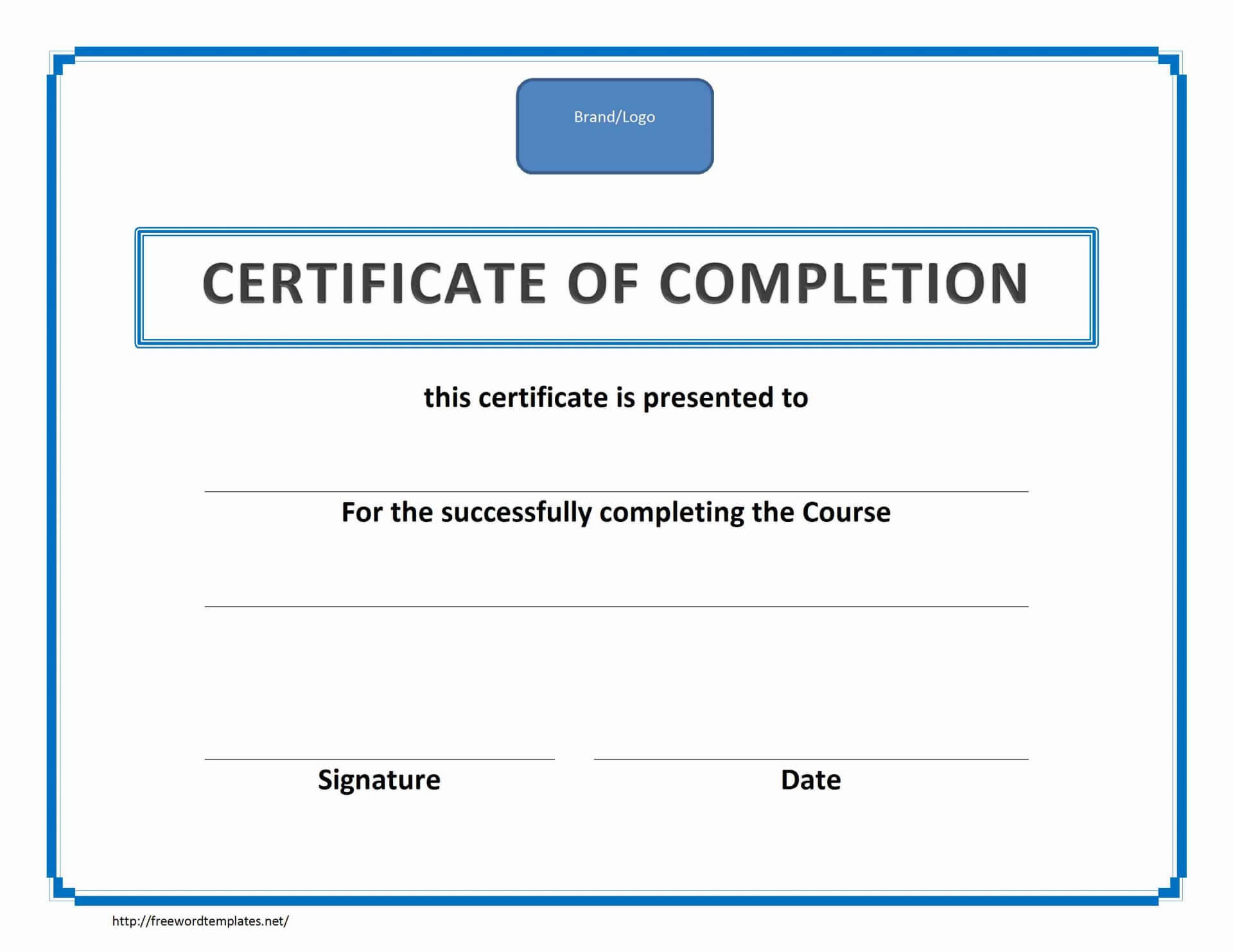 005 Ms Word Certificate Template Download Ideas Training Of In Landscape Certificate Templates