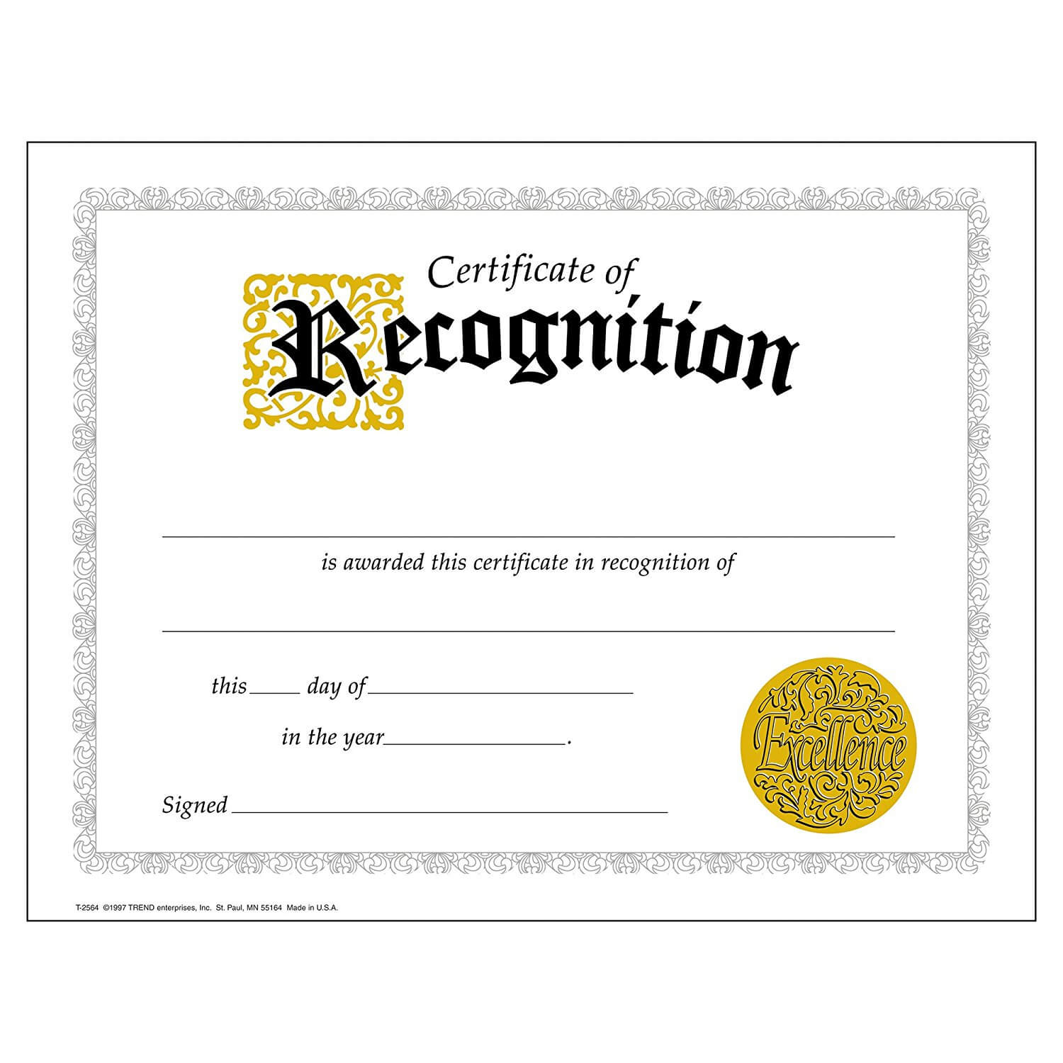006 Certificate Of Recognition Template Word Ndash Elsik Inside Certificate Of Recognition Word Template