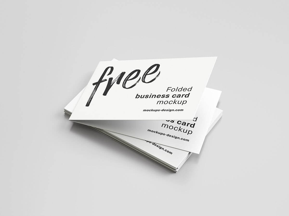 006 Folded Business Card Template Astounding Ideas Indesign Intended For Fold Over Business Card Template