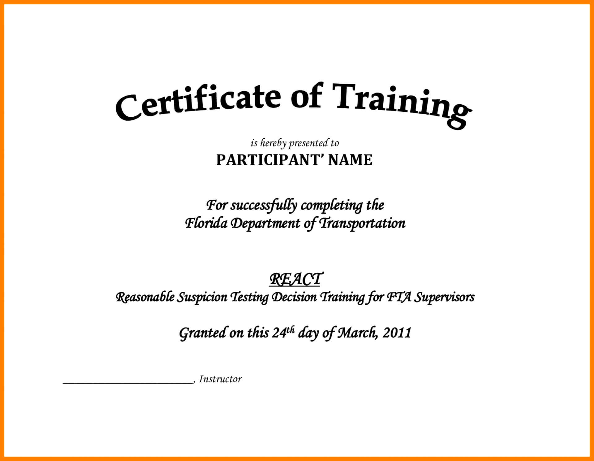 009 Training Certificate Template Free Ideas Rare Word Regarding Template For Training Certificate