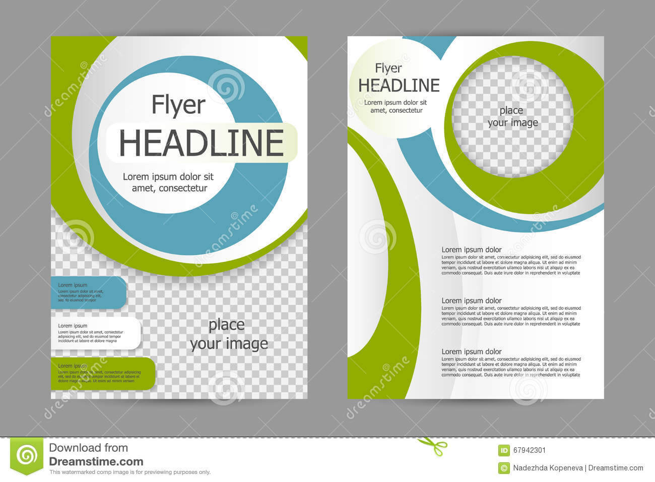 009 Vector Flyer Template Design Business Brochure Leaflet With Training Brochure Template