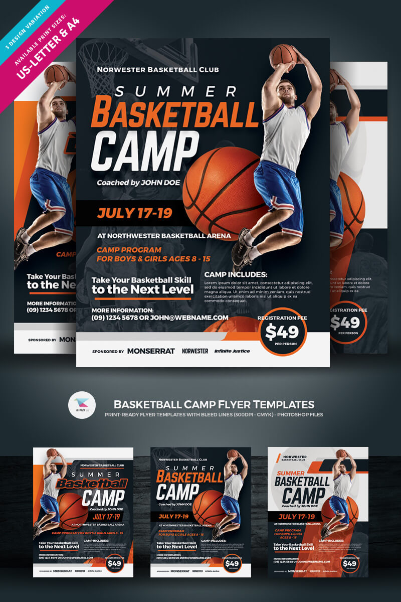 010 Basketball Camp Brochure Template Free Original With Regard To Basketball Camp Brochure Template