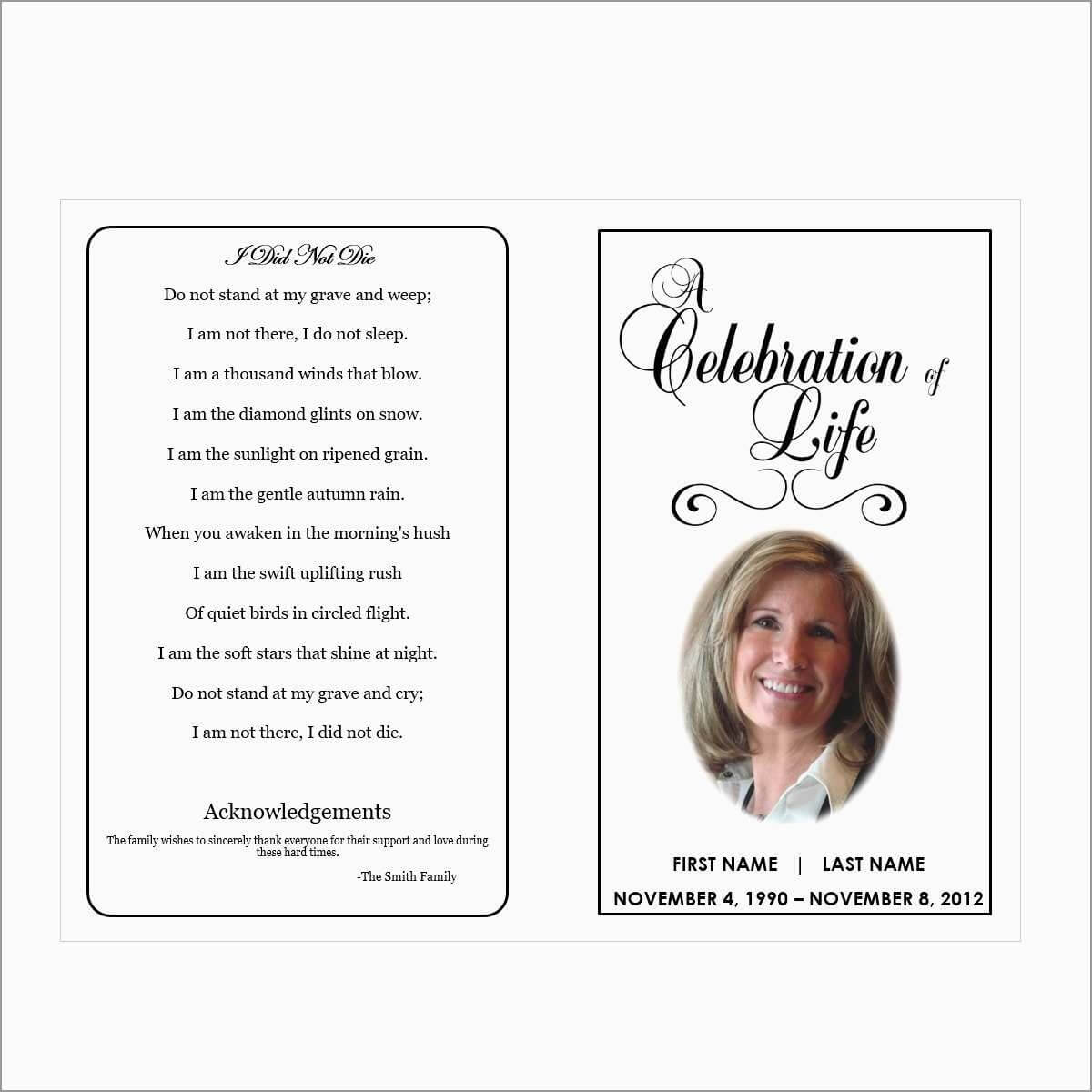 010 Template Ideas Free Memorial Cards Printable Funeral Intended For Memorial Card Template Word