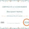 011 Army Certificate Of Achievement Template Microsoft Word With Army Certificate Of Achievement Template