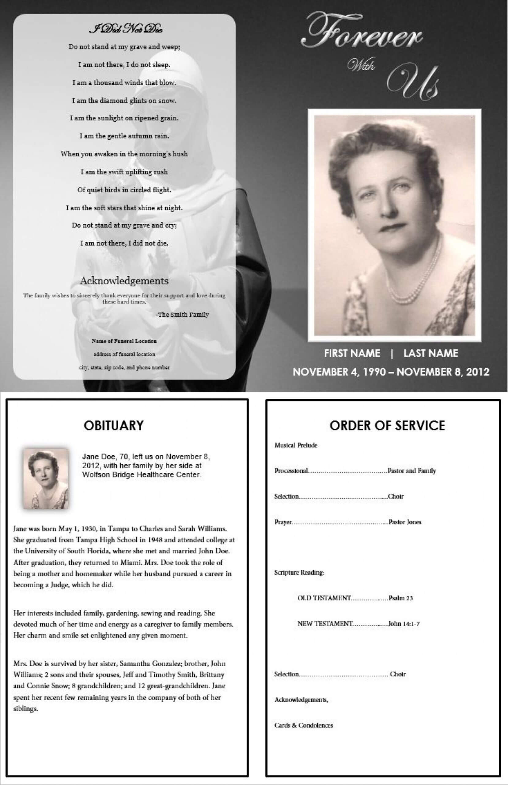 011 Free Memorial Card Template Best Ideas Word Templates Intended For Memorial Card Template Word