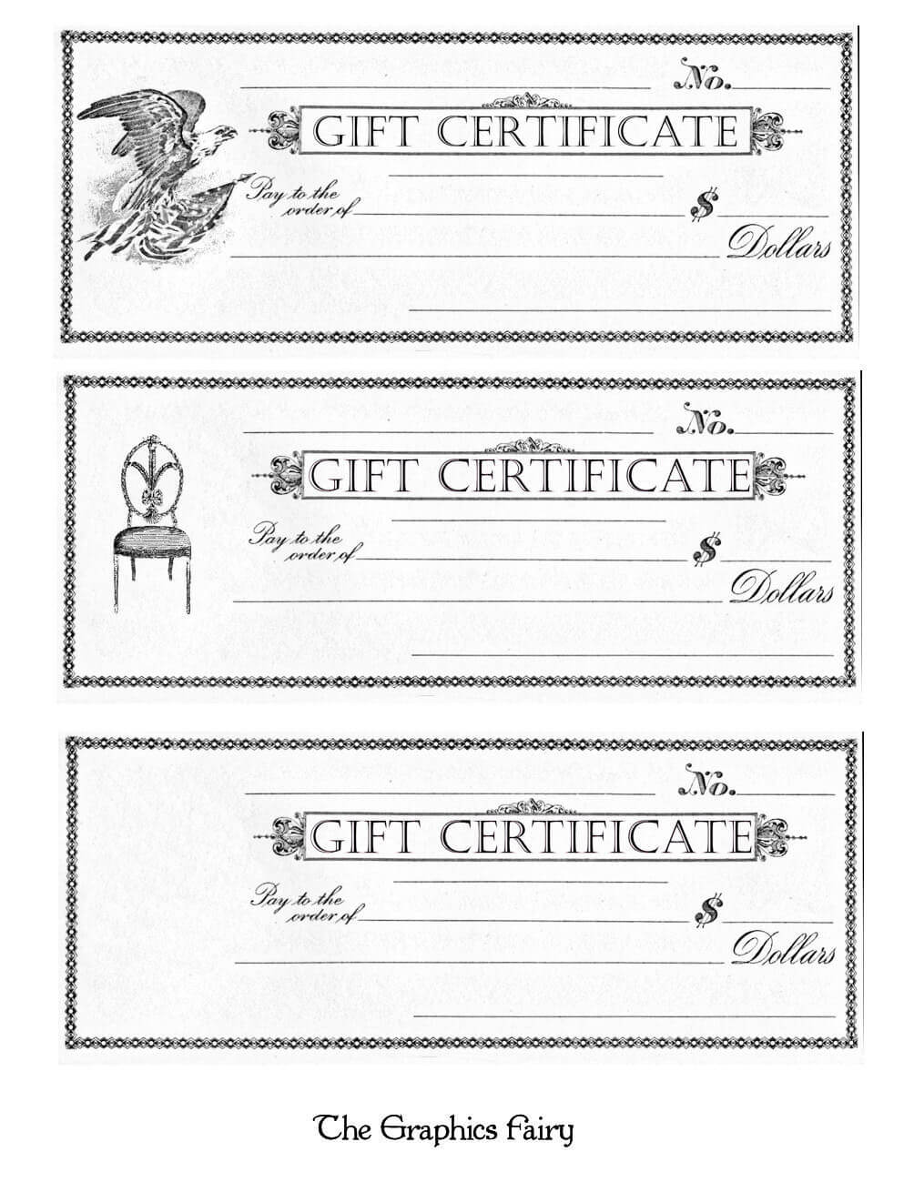 011 Template Ideas Free Printable Gift Certificates Awful Regarding Black And White Gift Certificate Template Free