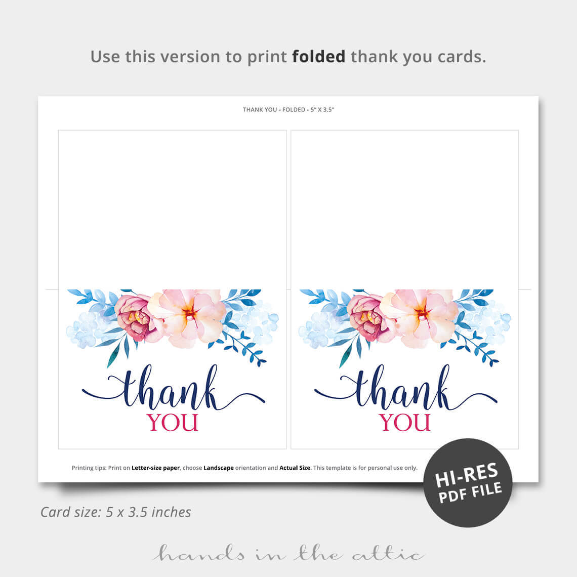 011 Template Ideas Printable Thank You Card Templates Blue Throughout Free Printable Thank You Card Template