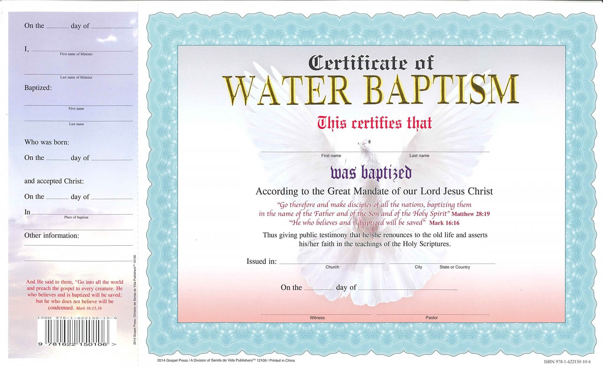 012 Certificate Of Baptism Template Unique Ideas Church Pertaining To Christian Baptism Certificate Template