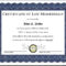 014 Church Transfer Letter Unique Llc Member Certificate Throughout Life Membership Certificate Templates