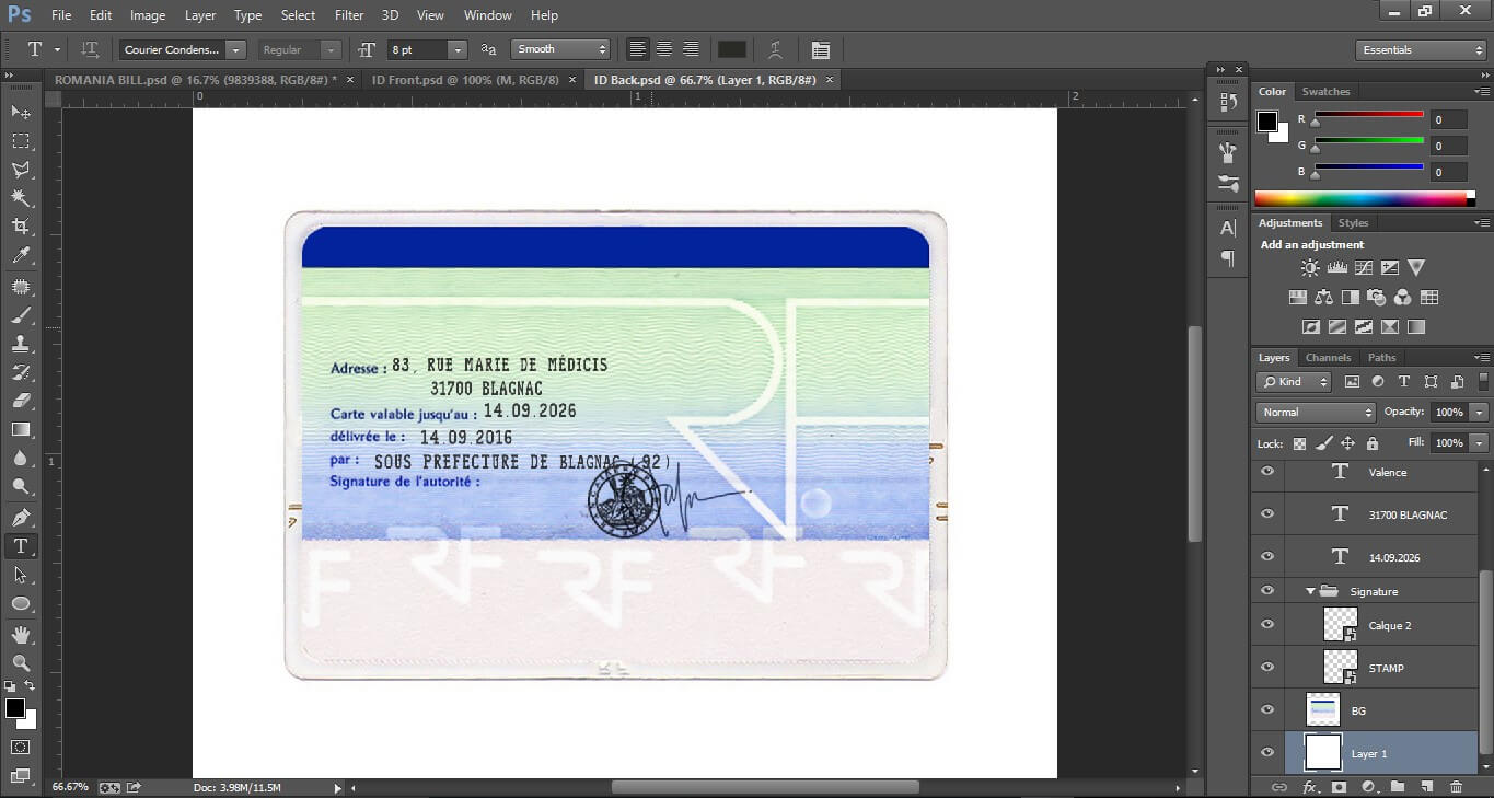 014 Template Ideas Fr02 Id Card Stirring Photoshop School Throughout Pvc Id Card Template