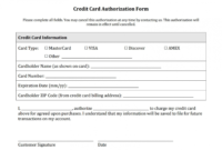 015 Recurring Payment Authorization Form Credit Card Ach Pdf in Credit Card Payment Slip Template