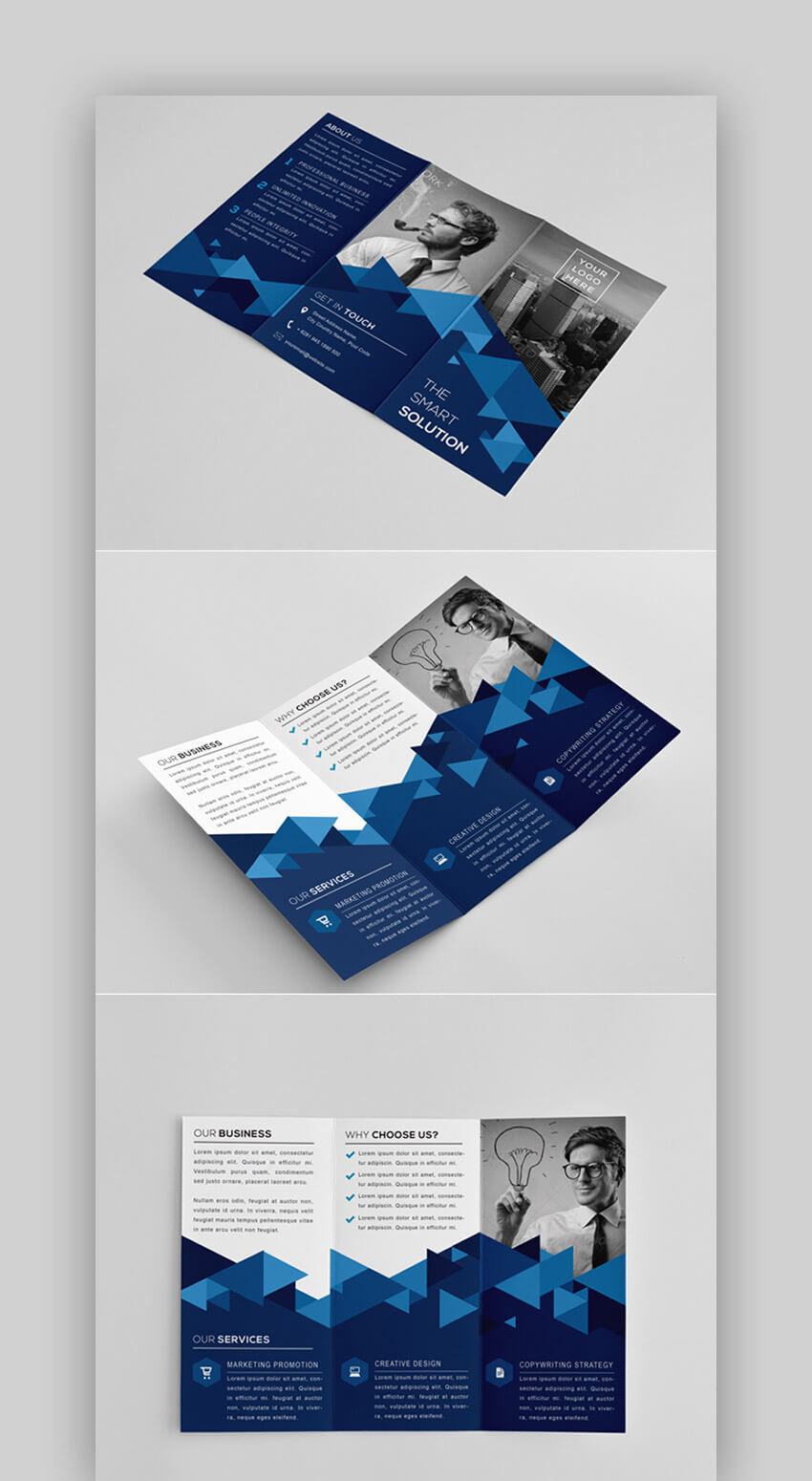 016 Tri Fold Brochure Template Indesign The Modern Within Tri Fold Brochure Template Indesign Free Download