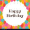 017 Birthday Card Template Free Happy With Colorful Vector Regarding Photoshop Birthday Card Template Free