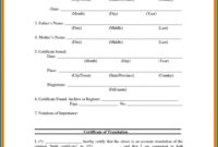 018 Free Birth Certificate Template Translate Mexican Sample in Uscis Birth Certificate Translation Template