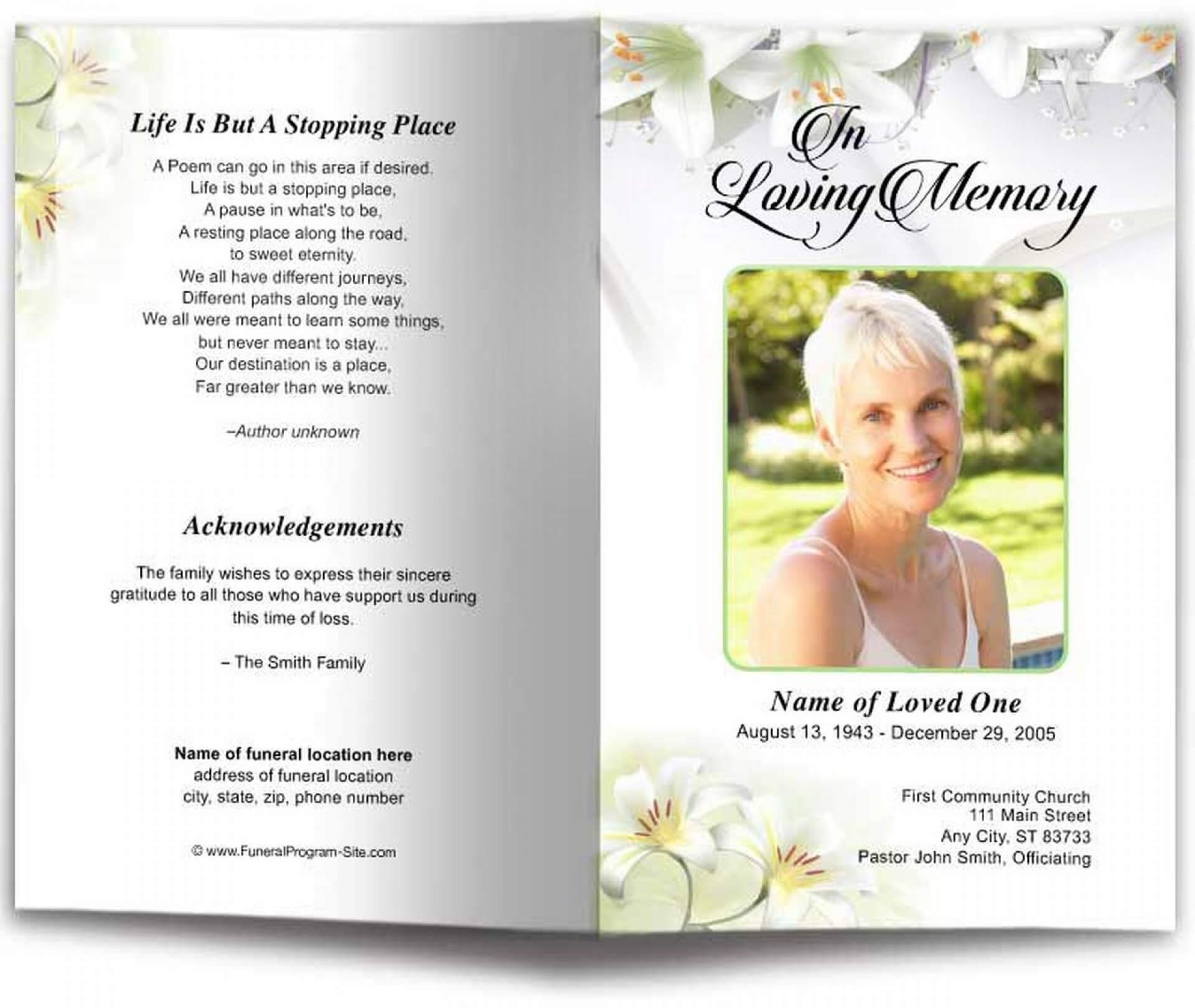 018 Template Ideas Pics 8 Page2 1024X10242Xv1518451075 For Intended For Memorial Brochure Template