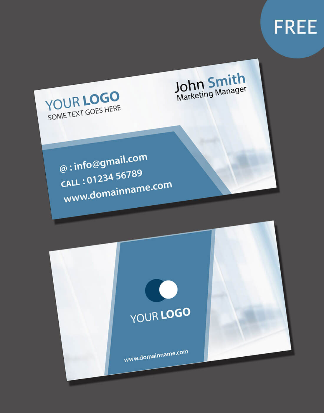 020 Free Blank Business Card Templates Psd Template Download Throughout Blank Business Card Template Download