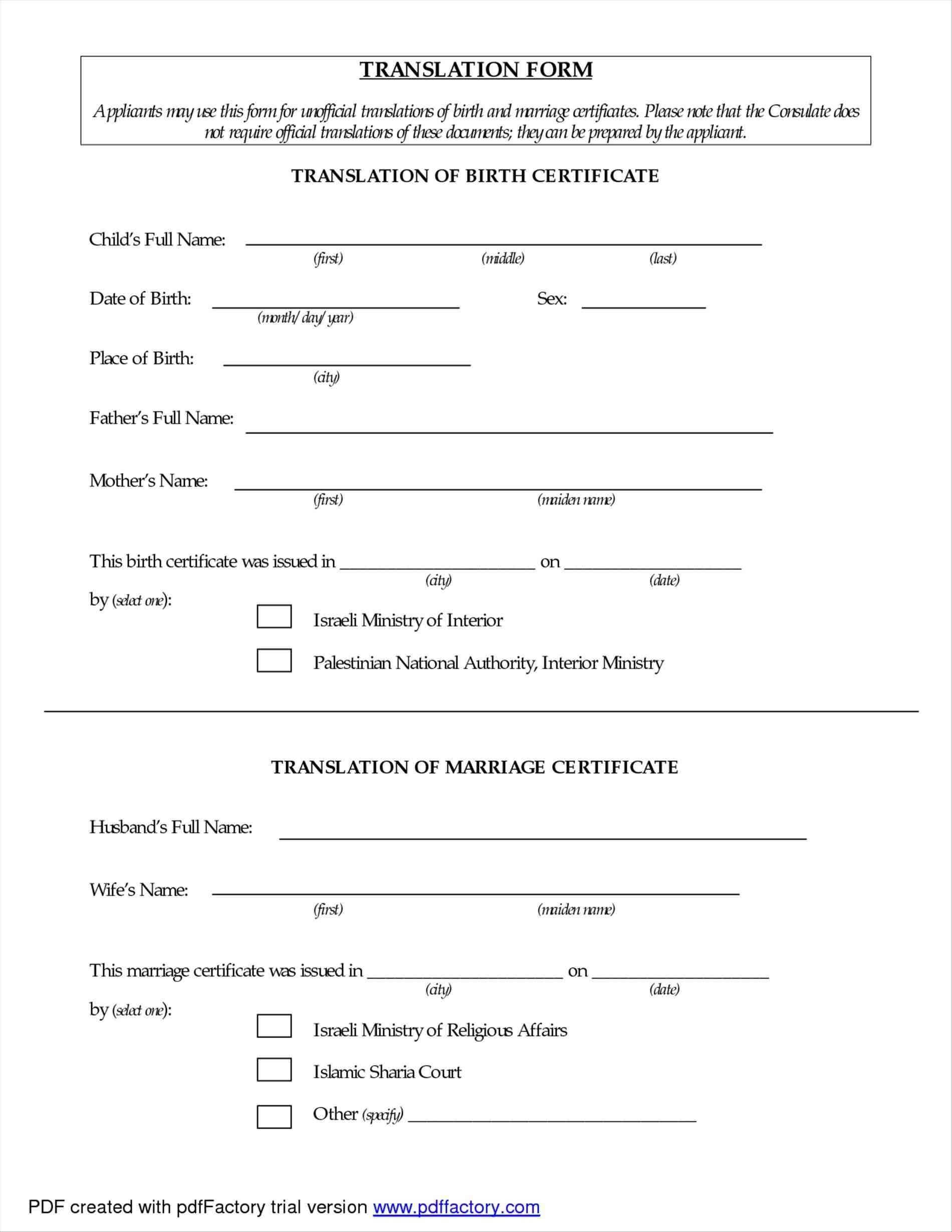 021 Large Certificate Of Marriage Template Beautiful Ideas In Marriage Certificate Translation Template