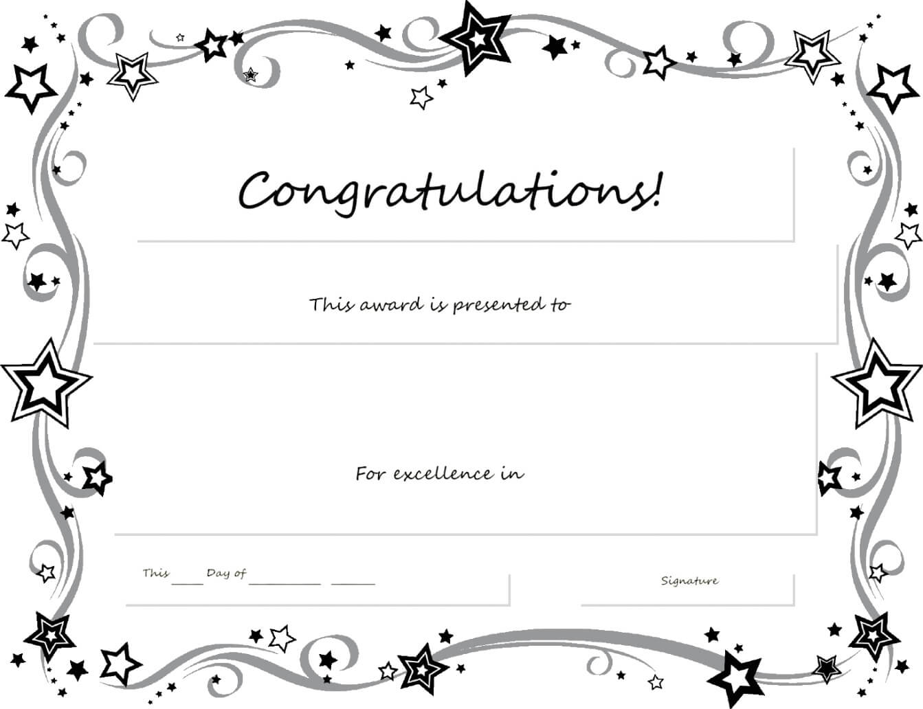 021 Template Ideas Certificate Award Microsoft Word Inside Congratulations Certificate Word Template