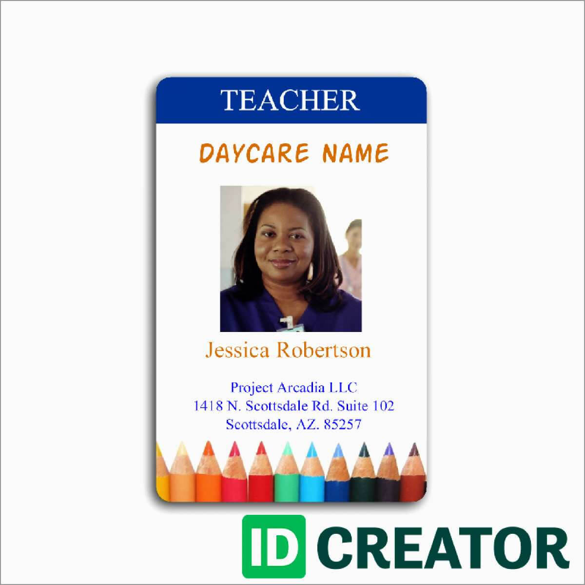 023 Teacher Id Card Photoshop Template Ideas Free Great Regarding Teacher Id Card Template