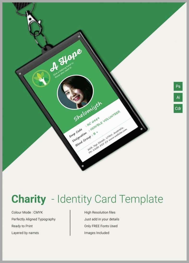 025 Free Printable Vertical Id Cards Templates Student Card Regarding Portrait Id Card Template