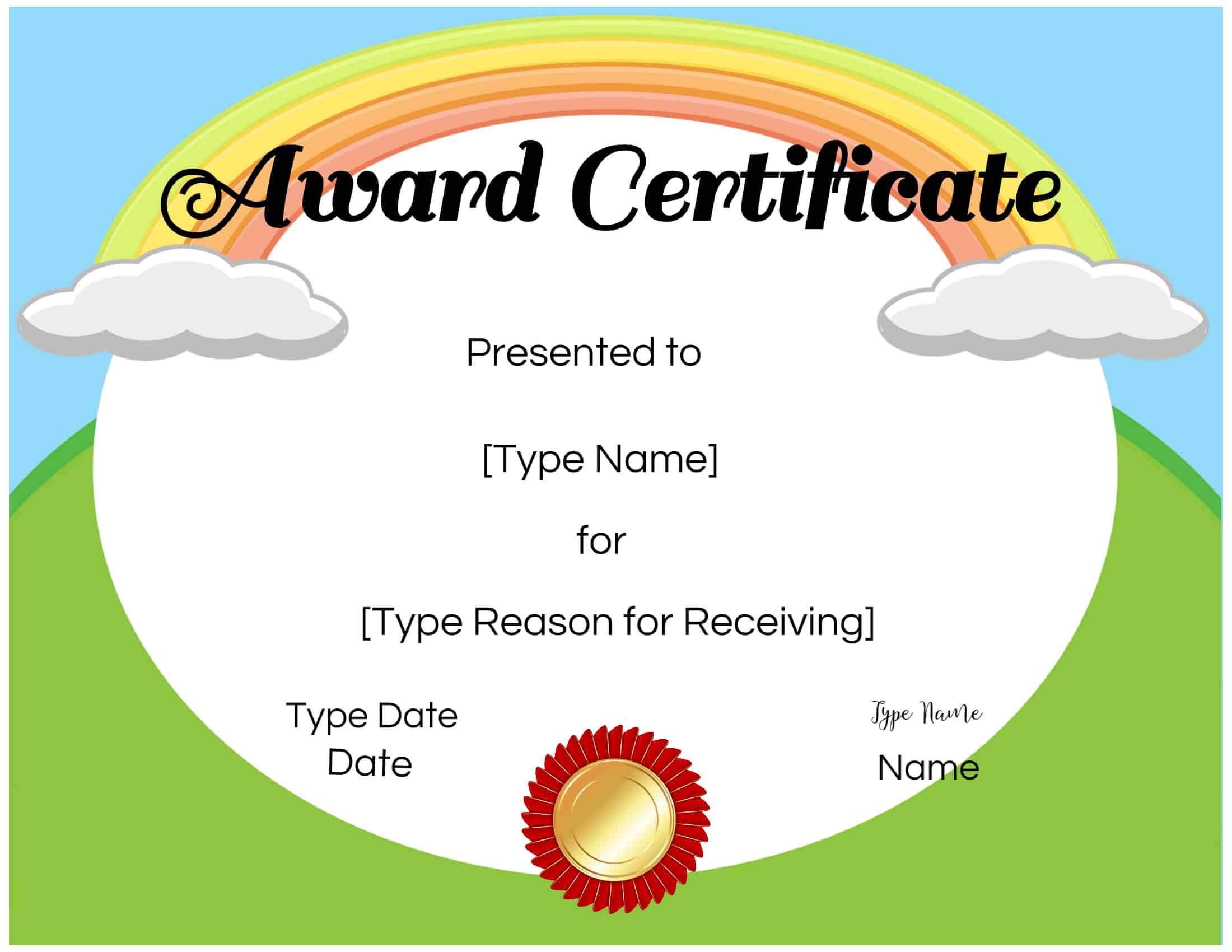026 Free Templates For Certificates Certificate Kids Intended For Free Kids Certificate Templates