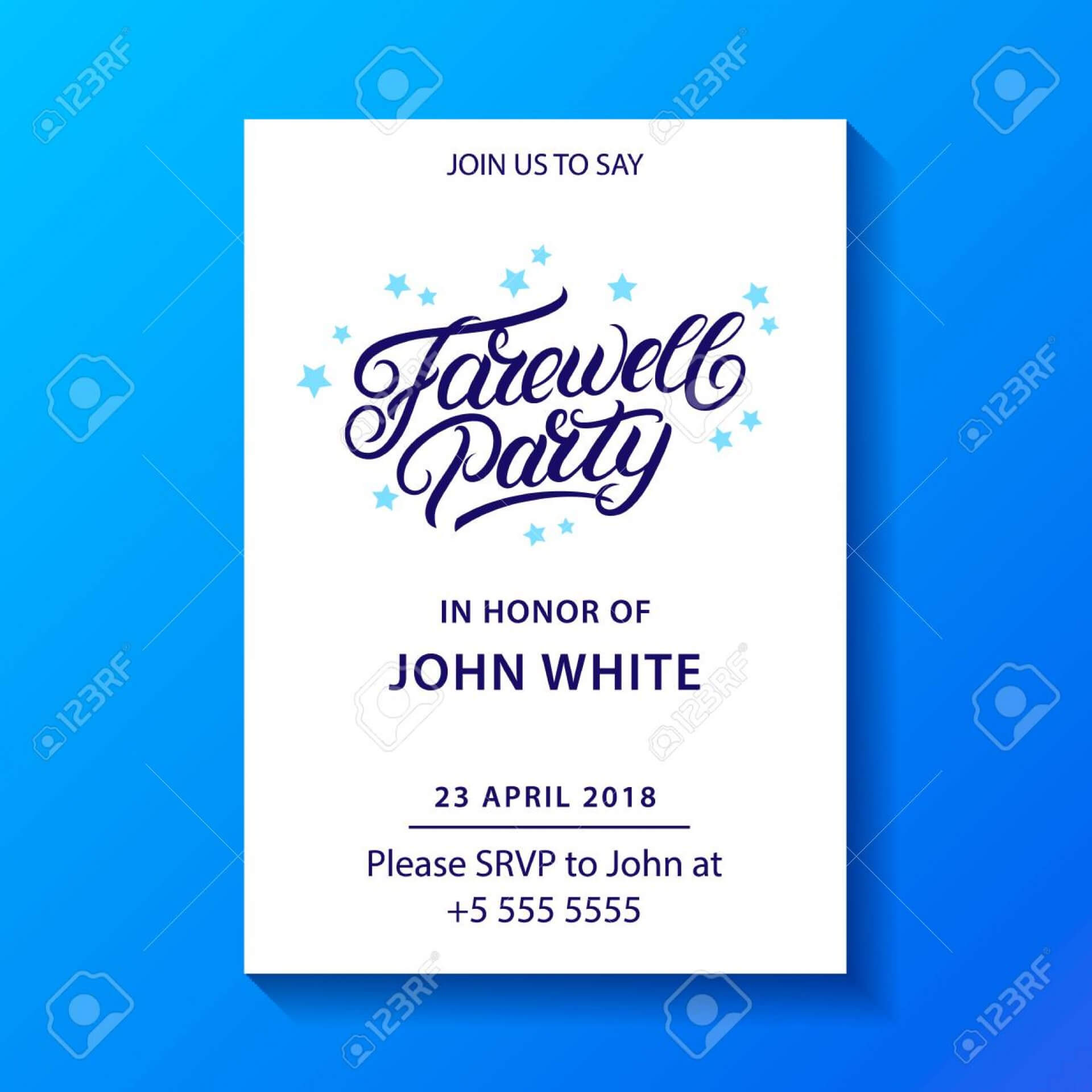 027 Template Ideas Printable Farewell Card Going Away Party Regarding Farewell Invitation Card Template