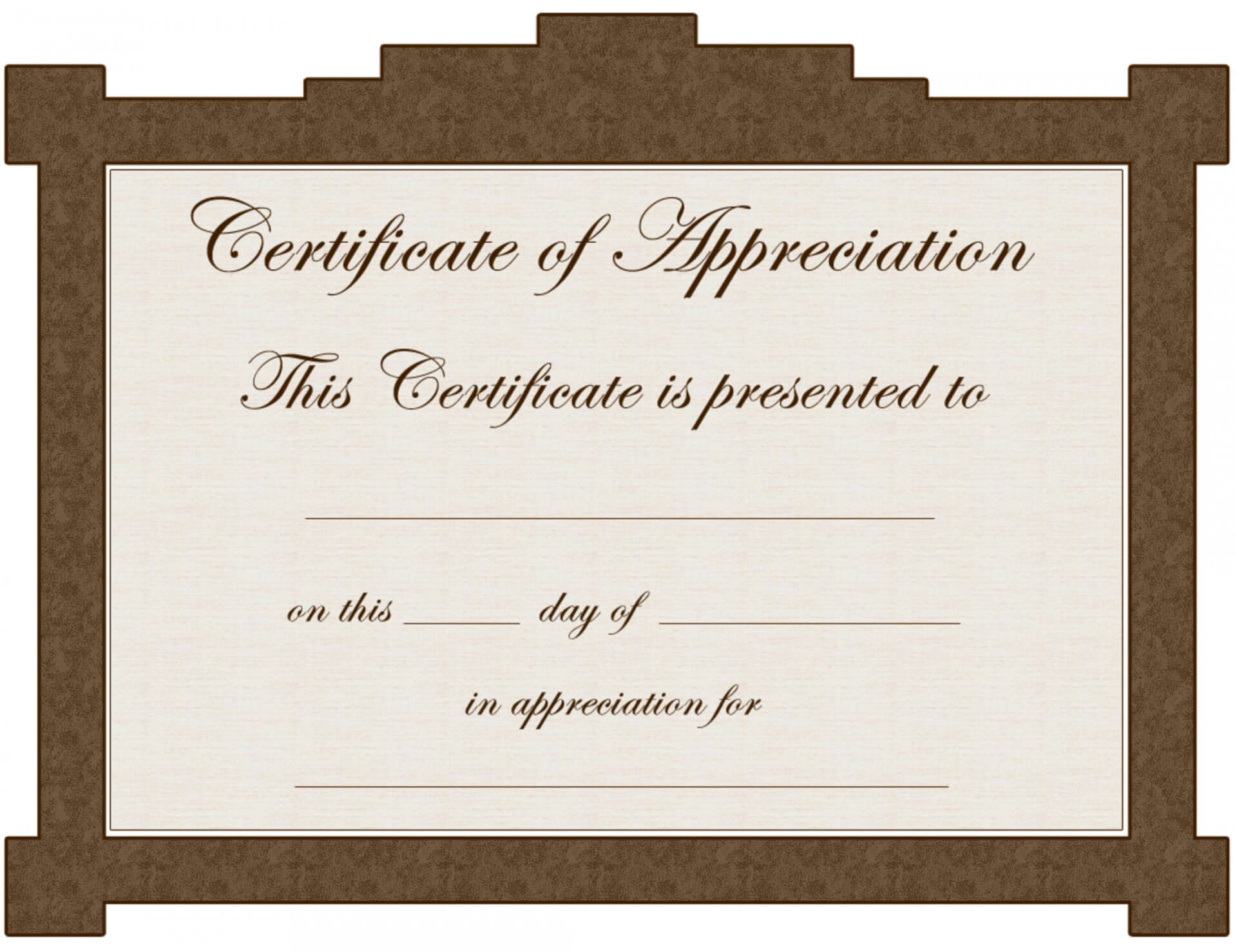 028 Certificate Of Appreciation Template Word Doc Free Regarding Iq Certificate Template