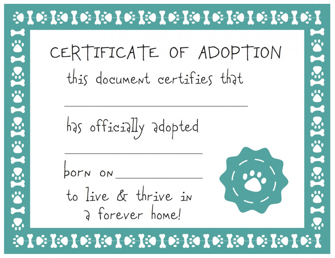 032 Template Ideas Blank Service Dog Certificate Screen Shot Inside Adoption Certificate Template