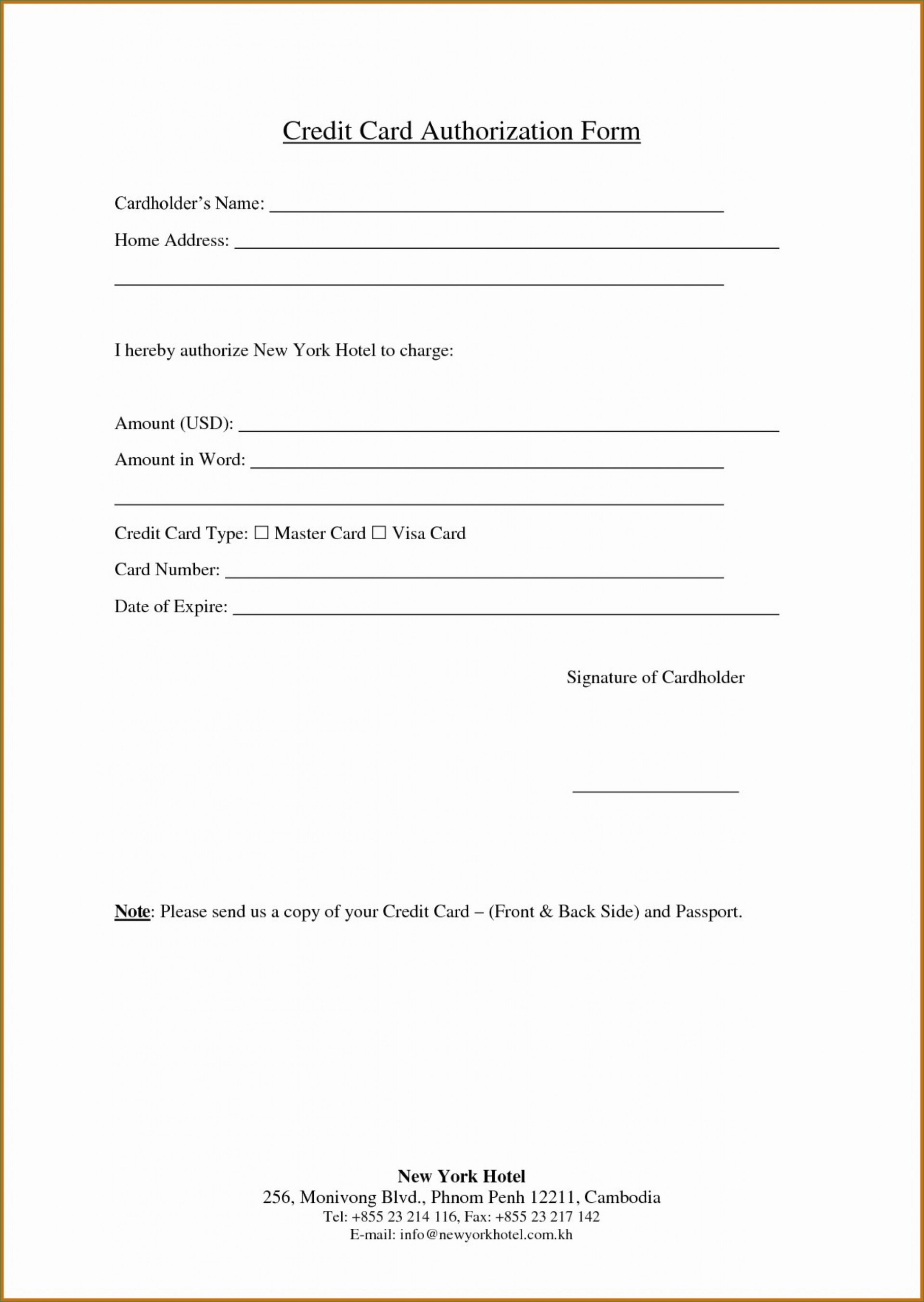 034 Template Ideas Recurring Credit Card Authorization Form Regarding Credit Card Billing Authorization Form Template