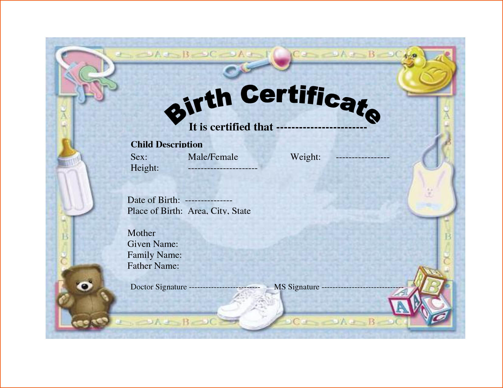 036 Birth Certificate Template Word Blank Mockup Rare Ideas Within Baby Doll Birth Certificate Template