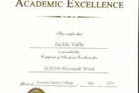 038 Award Certificate Template Word Free Printable Editable inside Academic Award Certificate Template