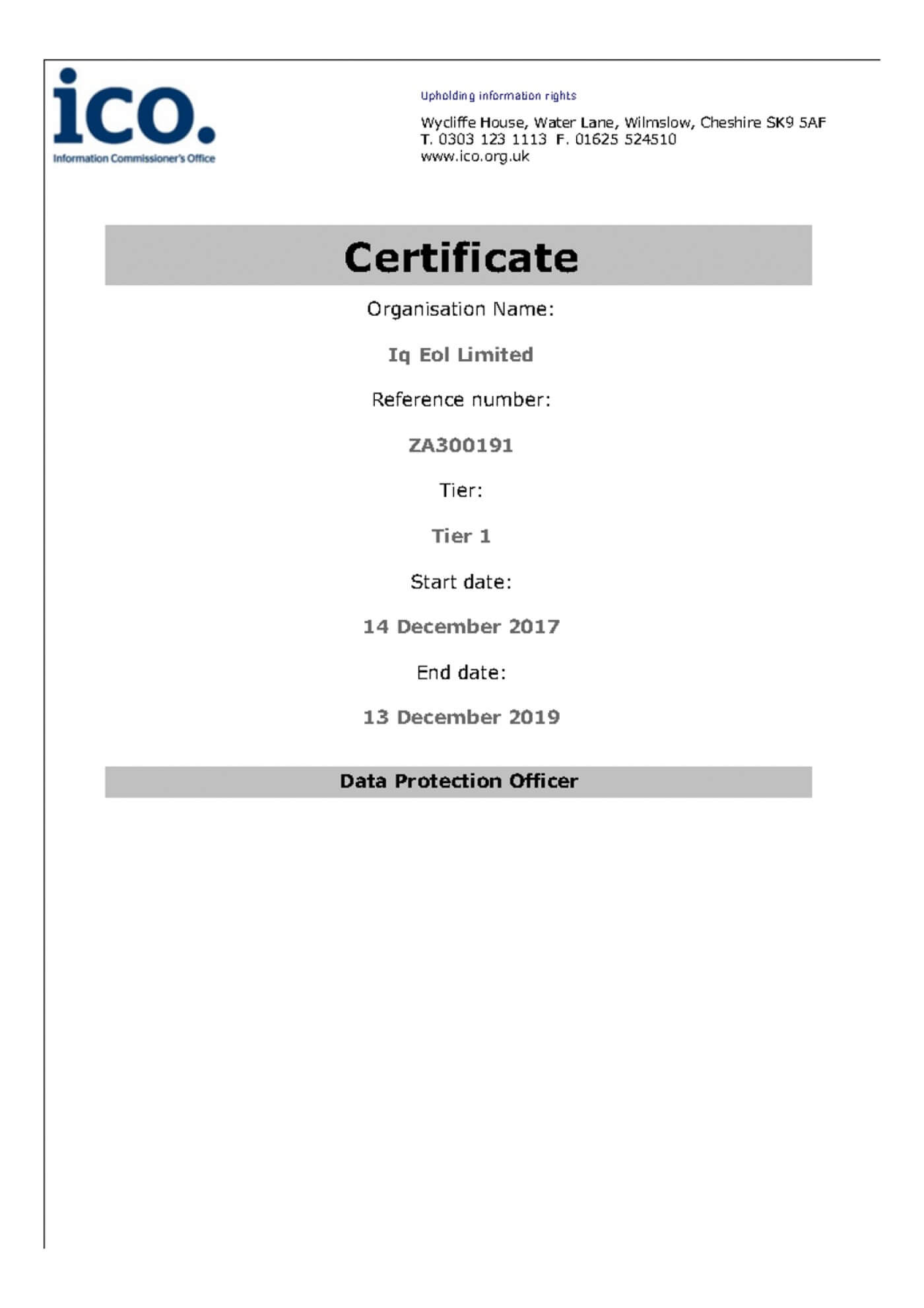 038 Certificate Of Destruction Template Ico Exceptional With Regard To Iq Certificate Template