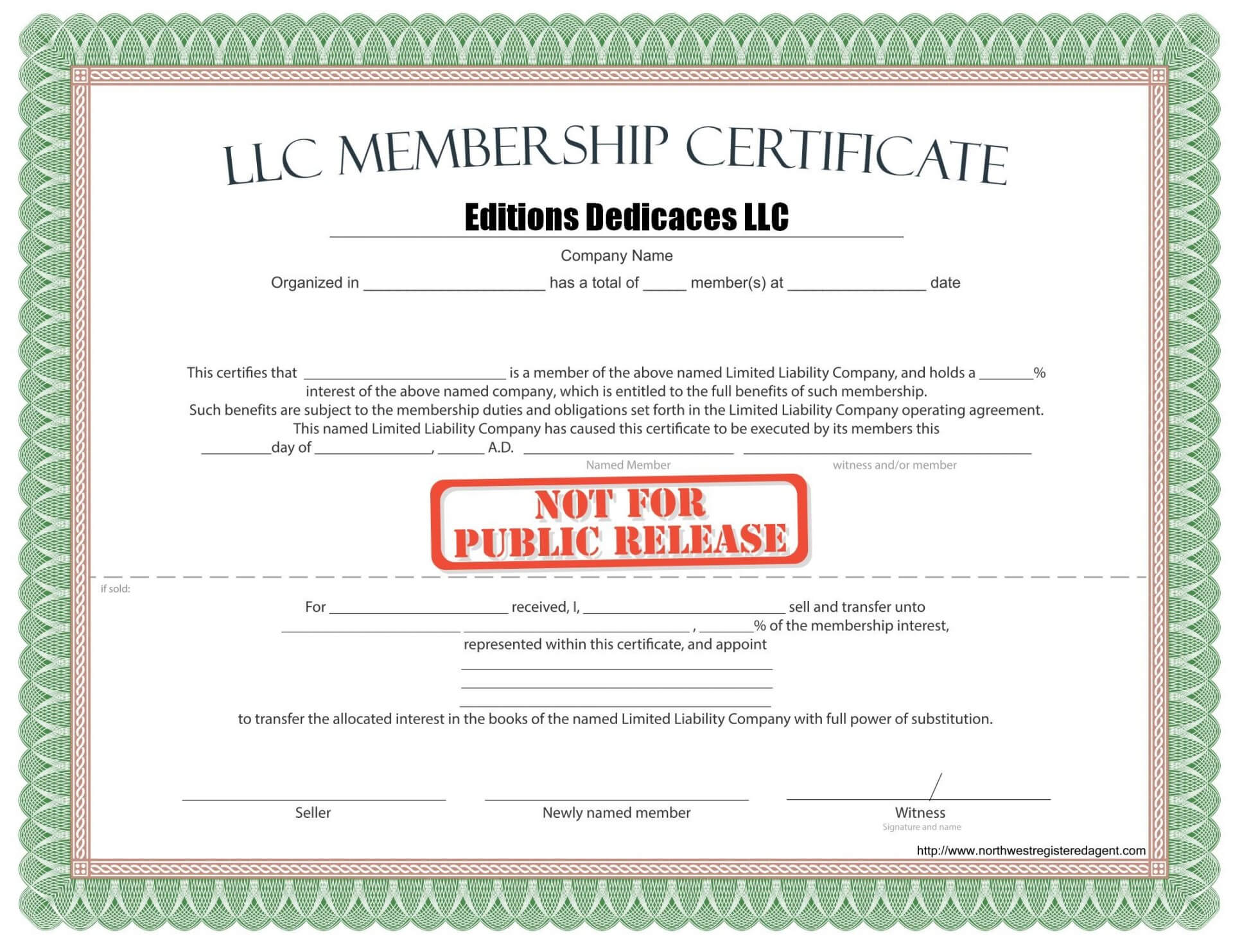 038 Llc Membership Certificate Template Best Solutions For For Llc Membership Certificate Template Word