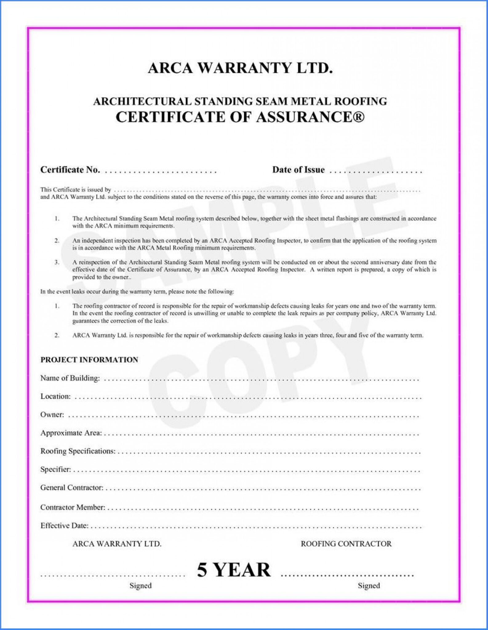 Certificate Of Completion Construction Templates