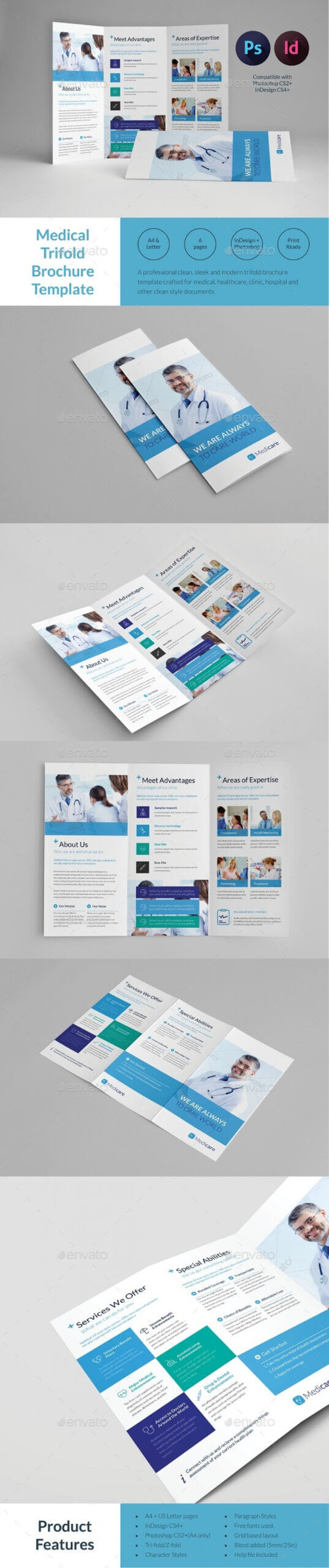 044 Tri Fold Brochure Template Indd Brochures Templates In Z Fold Brochure Template Indesign