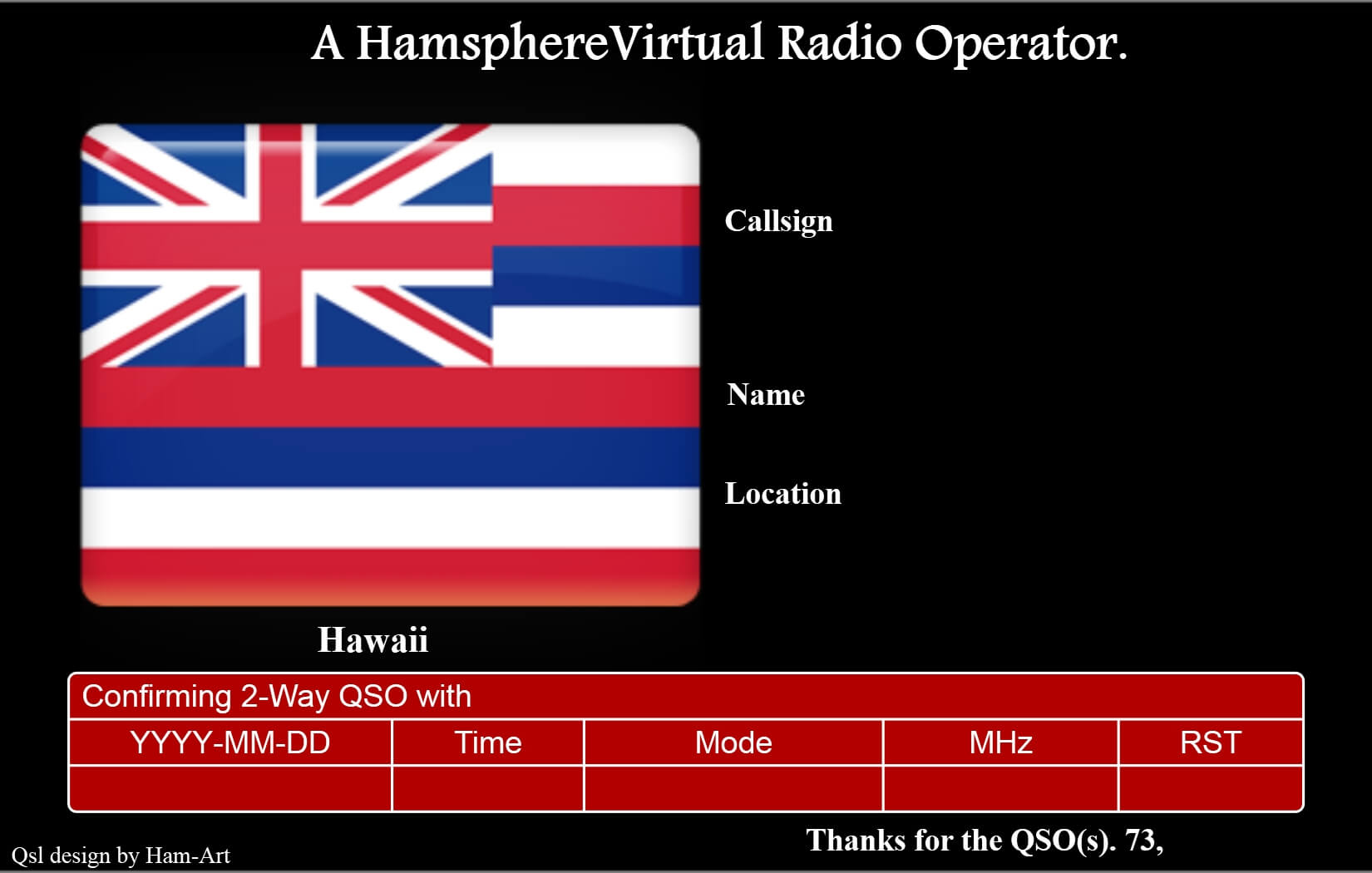 05 | November | 2012 | Kd0Pnp Ham Radio Within Qsl Card Template