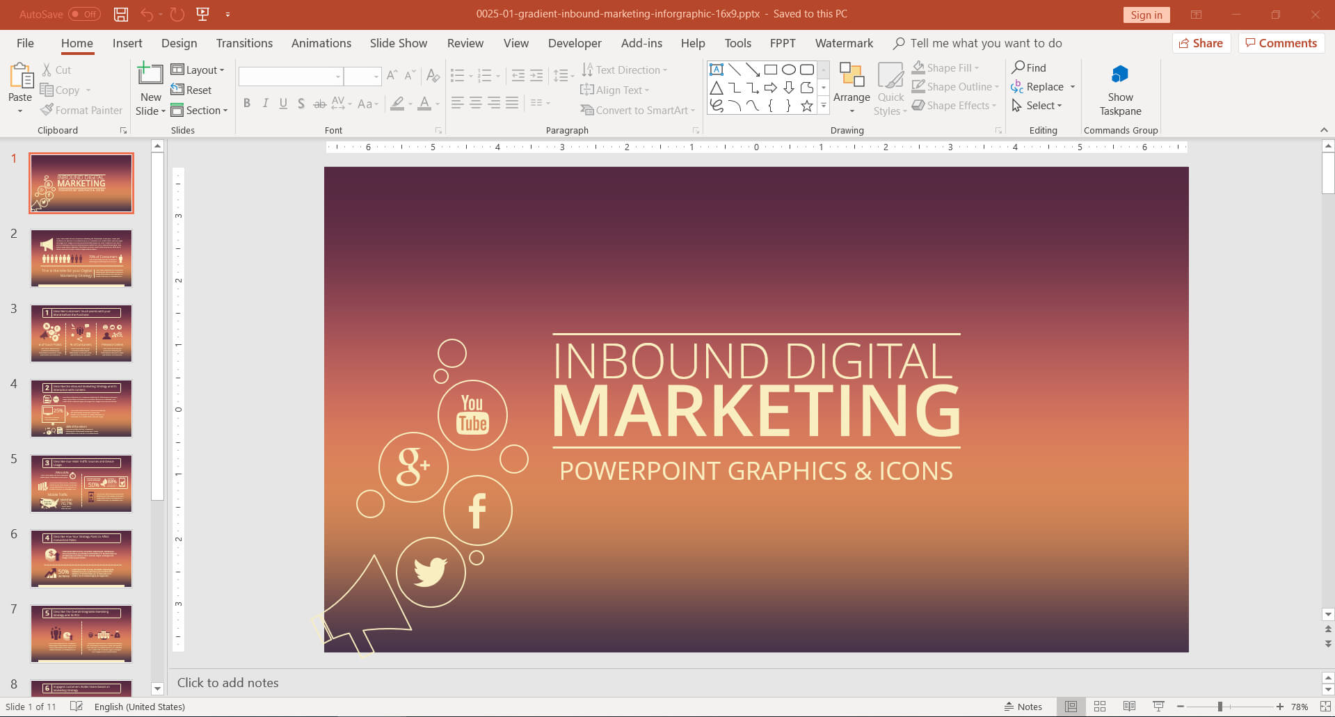 10+ Best Creative Powerpoint Templates For Marketing With Save Powerpoint Template As Theme