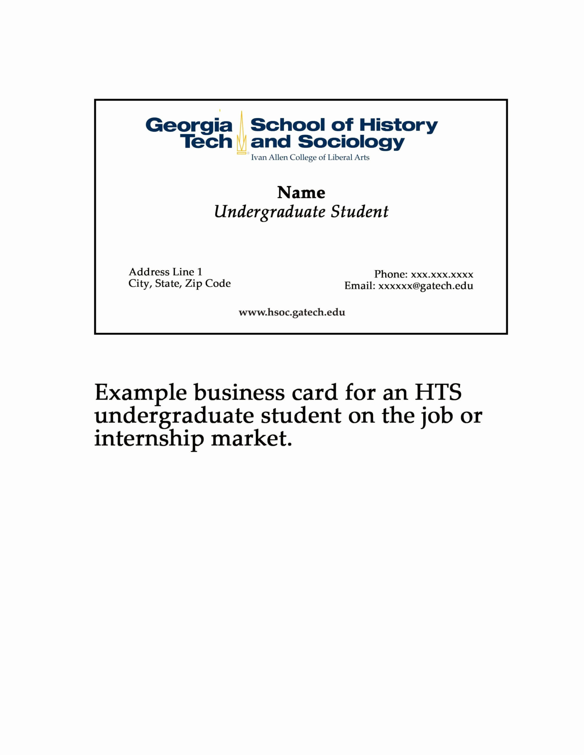 10 Graduate Student Business Card Example | Proposal Letter Intended For Graduate Student Business Cards Template