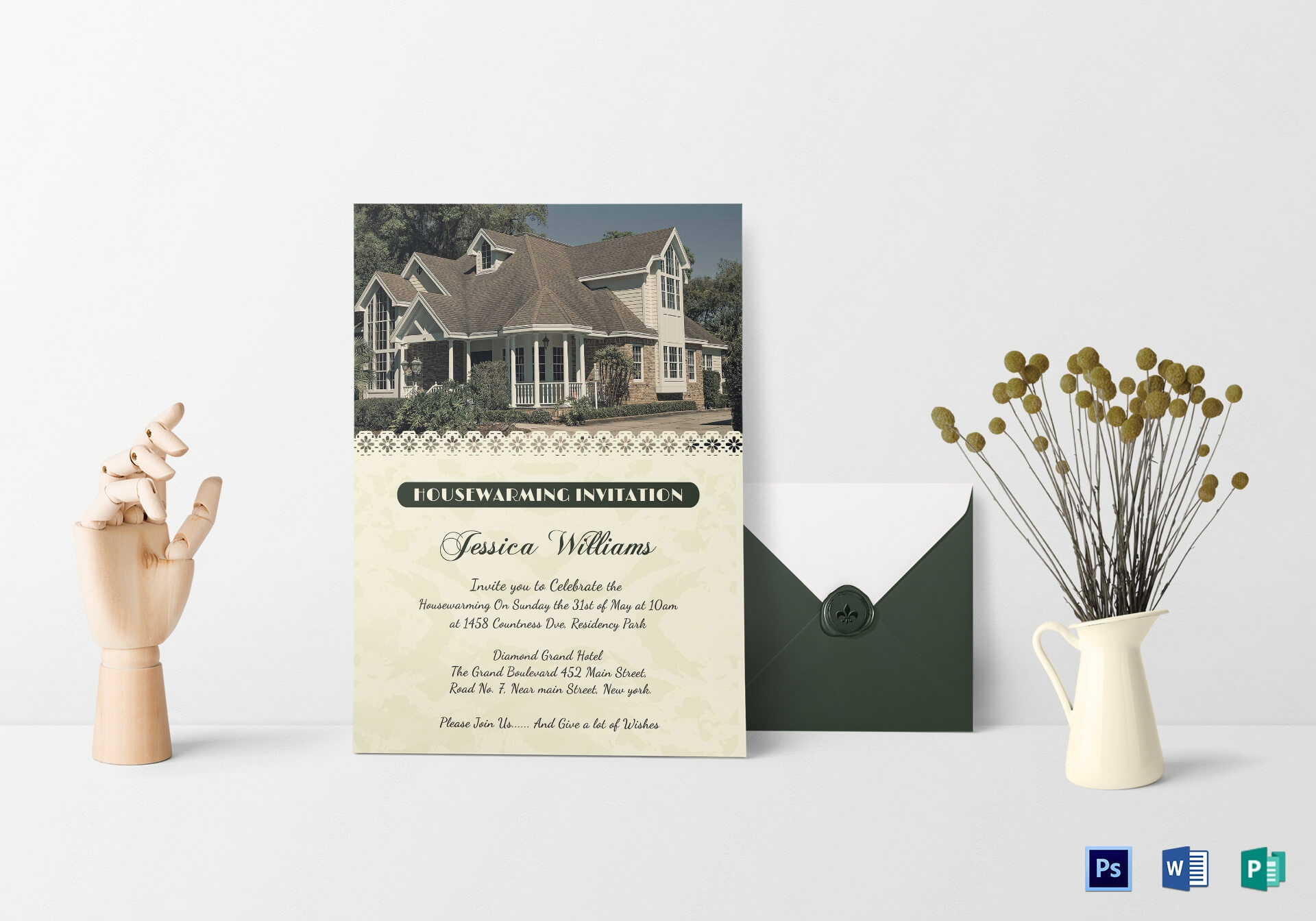10+ Modern Housewarming Invitation Templates | Free Inside Free Housewarming Invitation Card Template