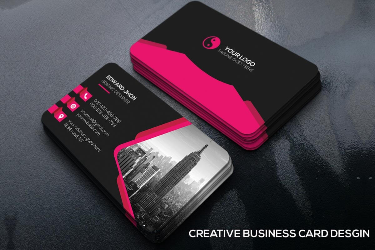 100 + Free Business Cards Templates Psd For 2019 – Syed Throughout Psd Name Card Template